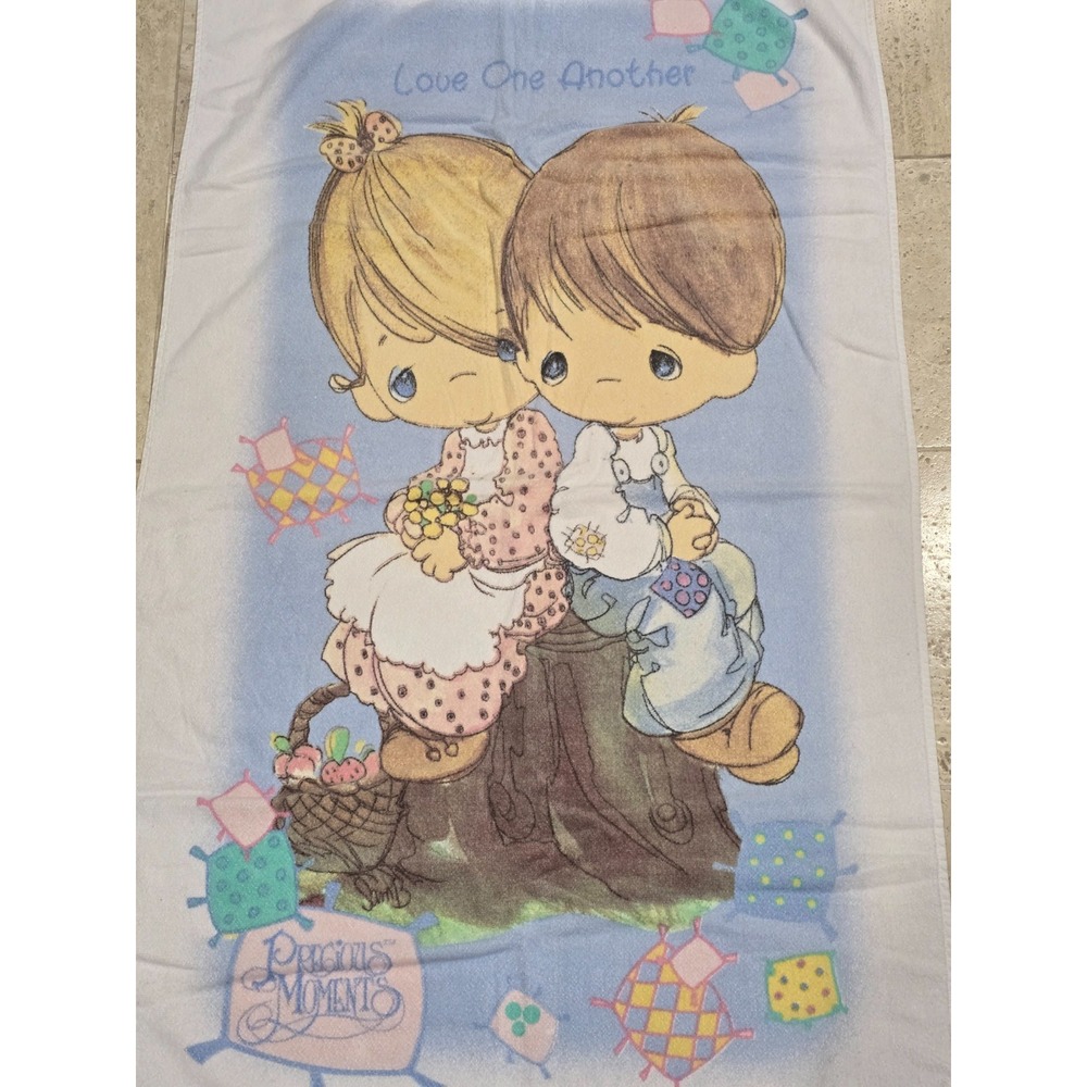 Franco 2001 Precious Moments Love One Another Beach Towel‎ 28x53 100% Cotton